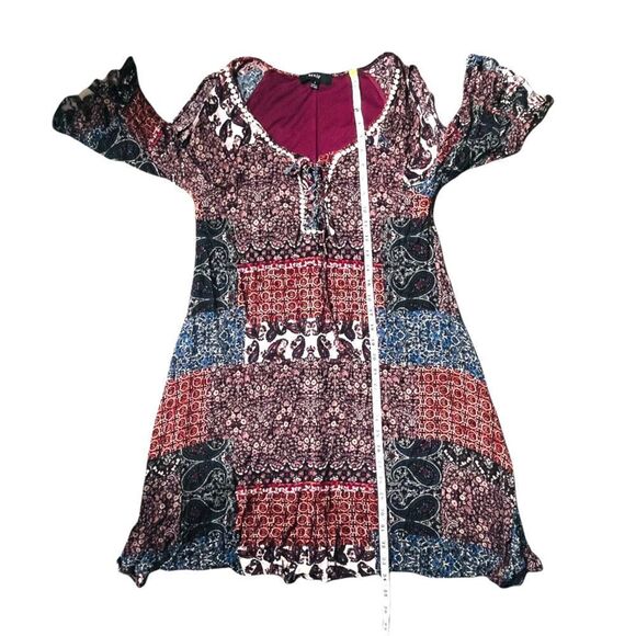 NAÏF COLD Shoulder 3/4 Length Sleeve Lined Dress Size Small - Picture 5 of 7